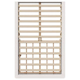 Bed Frame White 120 x 200 cm Solid Pine Wood 3385719