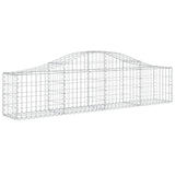 Arched Gabion Baskets 10 pcs 200x30x40/60 cm Galvanised Iron 3145375