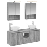 Bathroom Cabinet Set 5 pcs Grey Sonoma 50 x 14.5 x 70 cm 3406364
