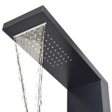 Shower Panel System Aluminium Matte Black 142373