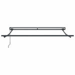 Retractable Awning Manual Light Grey 300x250 cm Fabric 3330103