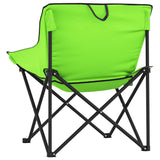 Camping Chairs with Pocket Foldable 2 pcs Green 366552