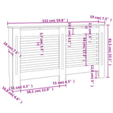 ZNTS Radiator Cover White 152x19x81.5 cm MDF 284321