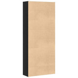 Book Cabinet Black Oak 80x30x189 cm Engineered Wood 3329274