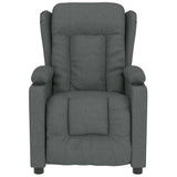 Massage Chair Dark Grey Fabric 339059