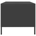 ZNTS Coffee Table Black 101.5x50x43.5 cm Cold-rolled Steel 851274