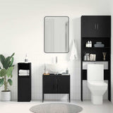 Bathroom Sink Cabinet Black Oak 60 x 30 x 60 cm Engineered Wood 863120