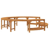 Hot Tub Surround Brown 275 x 55.5 cm Solid Acacia Wood 3334767