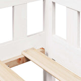 Daybed with Drawers without Mattress White 80x200 cm Solid Wood 3302086