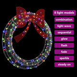 Wreath with 150 LEDs Multicolour 120 cm Acrylic 42019132