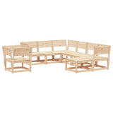 Garden Lounge Set Natural wood Solid pine wood Large Modular 3216940