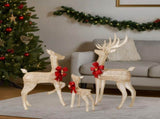 3-Piece Lighted Christmas Reindeer Set Outdoor Decorations, Weather Proof Sparkling Deer 82158509