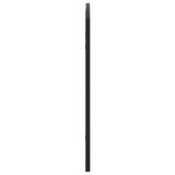 Wall Mirror Black 100x60 cm Arch Iron 358639