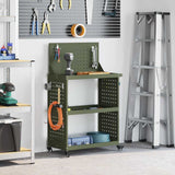 Tool Trolley Olive Green 65 x 35 x 111 cm Cold-rolled Steel 874549