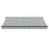Automatic Retractable Awning Anthracite and White 400x350 cm 3215810