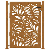 Garden Gate 100x150 cm Weathering Steel Wave Design 4100976