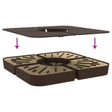 4 Piece Parasol Base Set for Cross Stand Parasol 100 kg PP 847445
