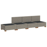 4 pcs Rattan Lounge Set with Cushions GENDT Natural Rattan 3429875