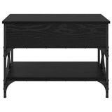 Coffee Table Black Oak 70 x 50 x 50 cm Engineered Wood 883040