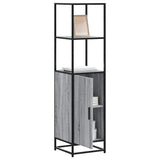 Highboard Grey Sonoma 35.5x35x139 cm Engineered Wood and Metal 849047