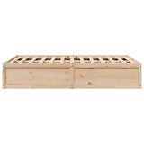 Bed Frame without Mattress 120x190 cm Small Double Solid Wood Pine 3282387