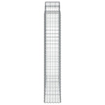 Arched Gabion Basket 200x50x220/240 cm Galvanised Iron 153501