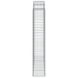Arched Gabion Basket 200x50x220/240 cm Galvanised Iron 153501