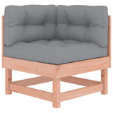 Corner Sofa with Cushions Solid Wood Douglas 825427