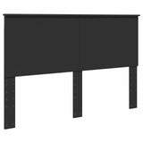 Bed Frame Black and Silver 150 x 200 cm Engineered Wood 3411290