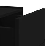 ZNTS Wall-mounted Bedside Cabinet Black 45x30x35 cm 848327