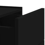 ZNTS Wall-mounted Bedside Cabinet Black 45x30x35 cm 848327