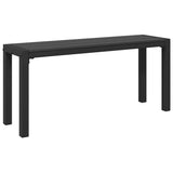 Garden Bench Black 100 x 28 x 45cm Steel 42001771