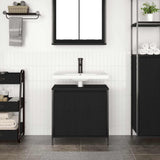 Bathroom Basin Cabinet Black 60x34.5x60 cm 861892