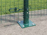 Welded Wire Fence with Concrete Base 10 x 1.2 m 3352407