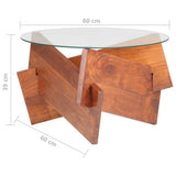 Coffee Table 60 cm Solid Acacia Wood 323402