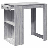 Bar Table Grey Sonoma 102x70x103.5 cm Engineered Wood 3309326
