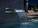 Pool Waterfall with LED Stainless Steel 304 51 x 26 x 13 cm 42040592