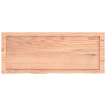 Table Top Light Brown 100x40x cm Treated Solid Wood Oak 3156364
