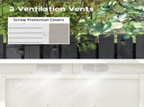 Corrugated Garden Metal Storage Shed Outdoor Equipment Tool Box with Kit Ventilation Doors 9x 4FT T3398P317771
