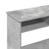 Desk Concrete Grey 80x40x75 cm Engineered Wood 860475