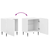 Bedside Cabinet High Gloss White 43 x 34.5 x 52 cm 894343