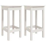 Bar Chairs 2 pcs White 40x40x78 cm Solid Wood Pine 822138