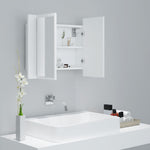 LED Bathroom Mirror Cabinet White 60x12x45 cm Acrylic 804956