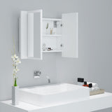 LED Bathroom Mirror Cabinet White 60x12x45 cm Acrylic 804956