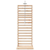 Outdoor Shower 225 cm Solid Pine Wood and Stainless Steel 886348