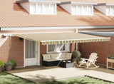 Retractable Awning Green and yellow 450 x 300 cm 3331054