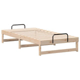 Bed Frame Brown 90 x 190 cm Solid Pine Wood 873151
