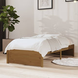 Bed Frame without Mattress Honey Brown Solid Wood 75x190 cm Small Single 814912