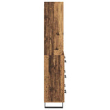 Highboard with Drawer 2 pcs Old Wood Engineered Wood 3415673