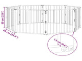 Dog Gate 8 pcs Black 60 x 60 cm Galvanised Steel 892022